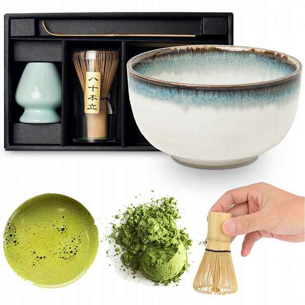 Sada na přípravu čaje Matcha Jasný Aurora 4 prvky Edo Japan