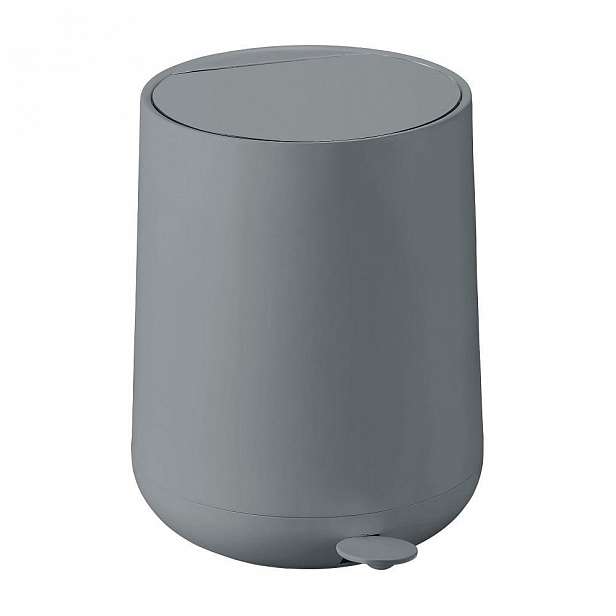 Šedý pedálový odpadkový koš Zone Nova, 5 l