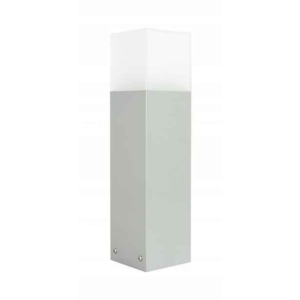 Stojací venkovní sloupková lampa šedá obdélníková 40 cm IP44 Su-ma