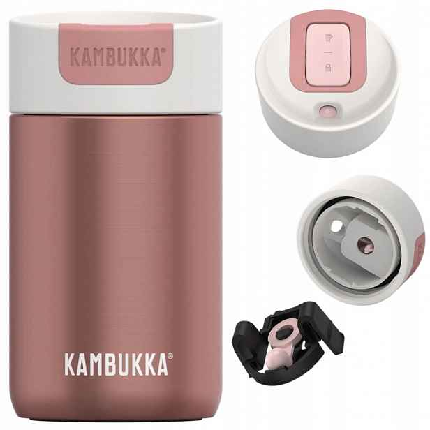 Termohrnek cestovní, vzduchotěsná termoska Kambukka Olympus 300 ml Misty rose