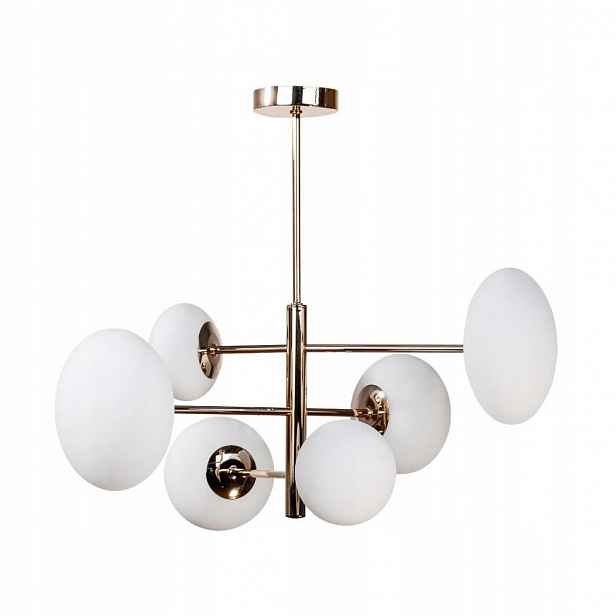 Závěsná lampa Omi Zlatý lustr 50 cm 6xG9 Elegantní svítidlo Zuma Line