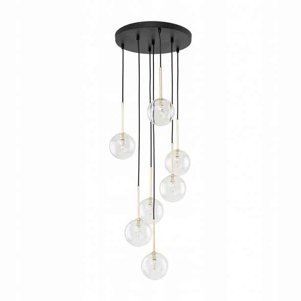 Závěsná stropní lampa Pendant Černá Zlatá Nilos 7xG9 Moderní Tk Lighting