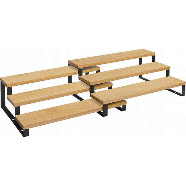 3-ÚROVŇOVÝ Regál Na Koření, Sada 2 Kuchyňských Organizérů