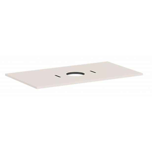 Hansgrohe Xilesa E - Deska pod umyvadlo, 98x55 cm, výřez uprostřed, matná béžová 54276780