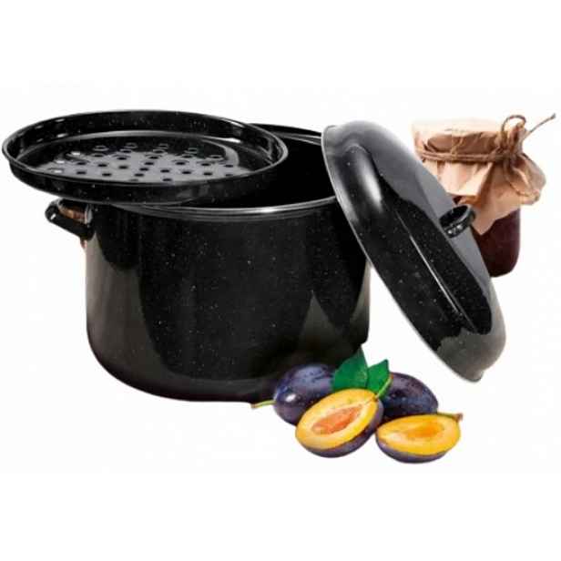 Mg Home Hrnec hrnec pro pasterizaci 12 l černý
