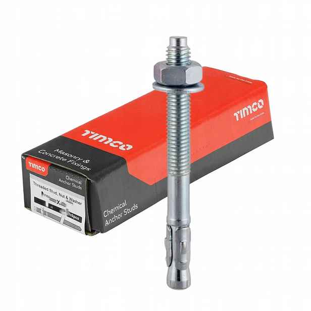 Svorková kotva Bzp M20x160 – třída 5.8 – sada 10 Ks – silná