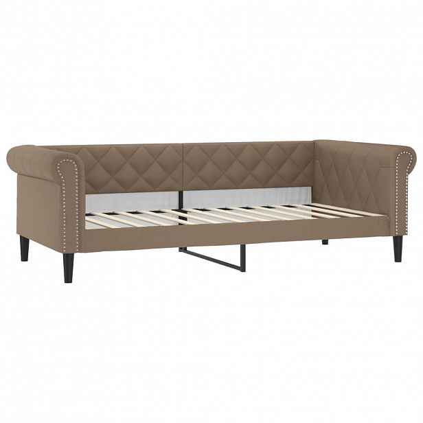 vidaXL Válenda cappuccino 100 x 200 cm umělá kůže