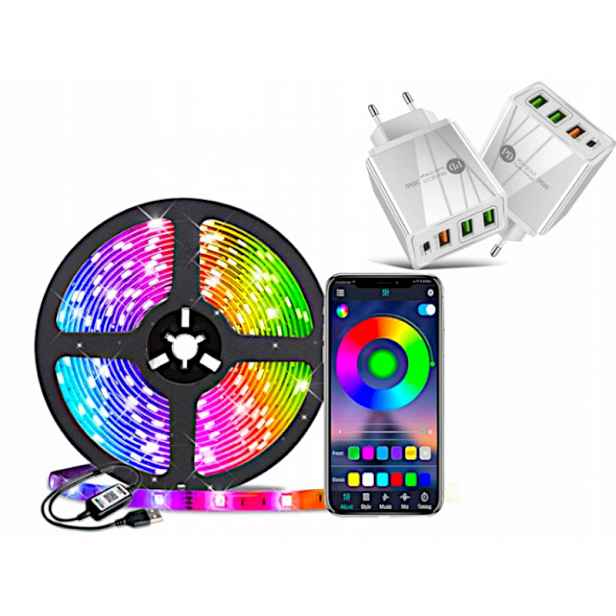 Barevné Led Rgb za televizor výkonný Usb napájecí adaptér