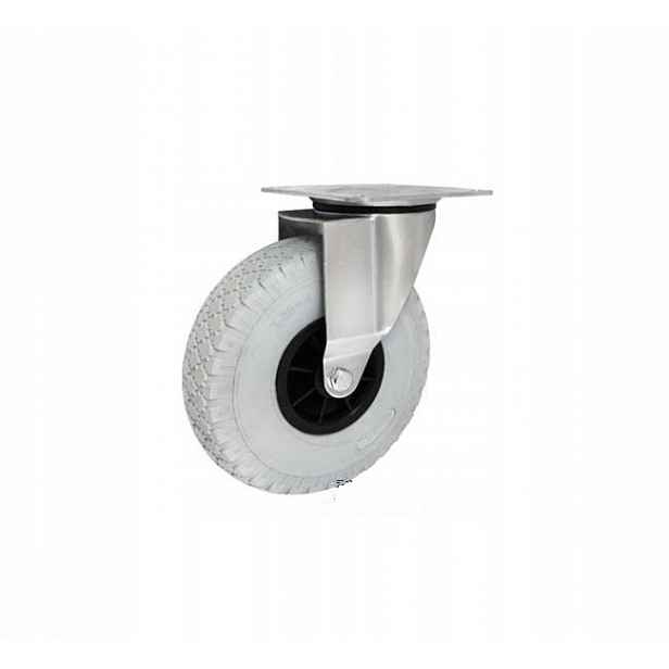 Kolečko 260 mm Pur Pěnové, otočné, N 100 kg, vozíky, plošinové vozíky, Šedé