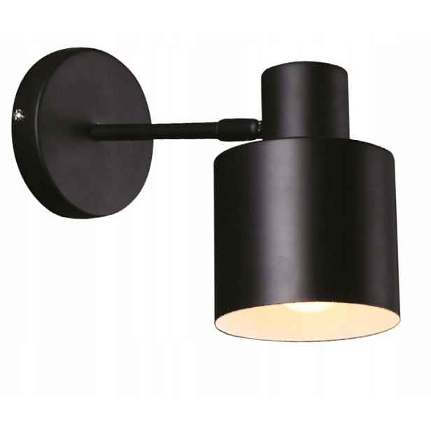Nástěnné svítidlo klasické černé kovové nad postel do ložnice Maxlight