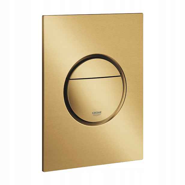 Tlačítko pro Wc Grohe Cosmopolitan S, zlatá kartáčovaná barva 37601GN0