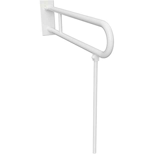 Úchyt sklopný ve tvaru U Bemeta Help s opěrnou nohou 750 mm bez krytky bílá