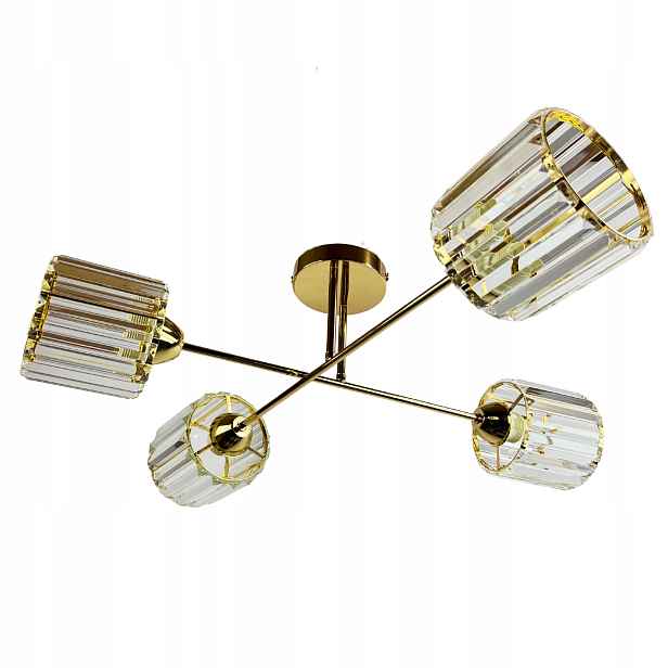 Závěsná Stropní Lampa Křišťálová Lampa zlatá Moderní Led glamour