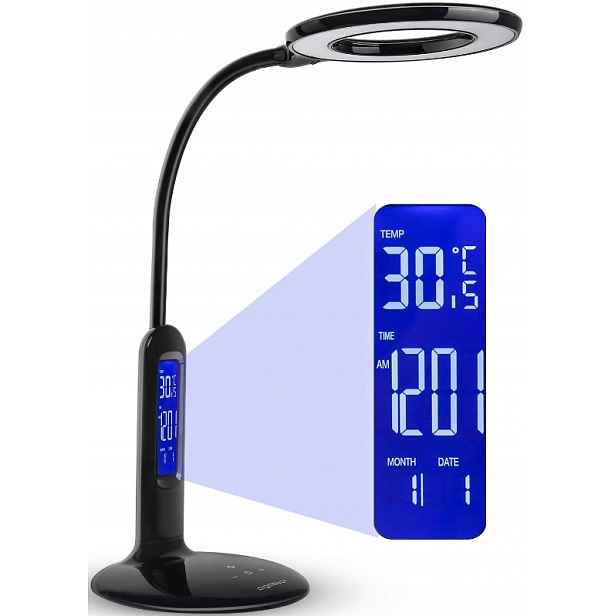 Led Stolní Lampa LCD Školní 7W 5 úrovní