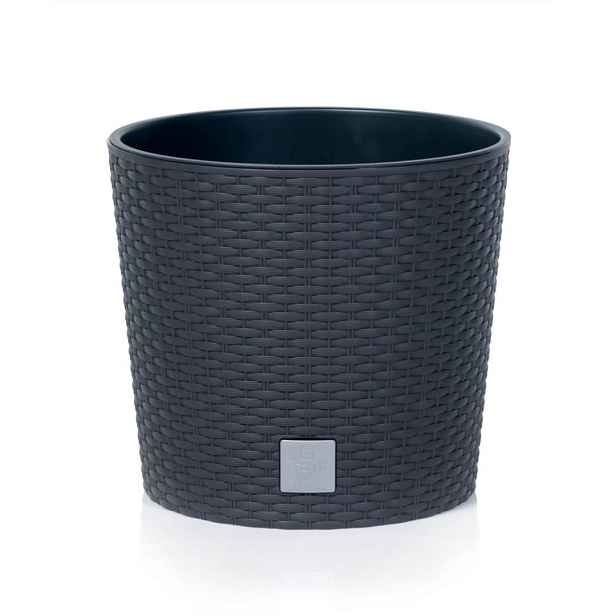 PROSPERPLAST - Kvetináč RatoRound 25cm antracit