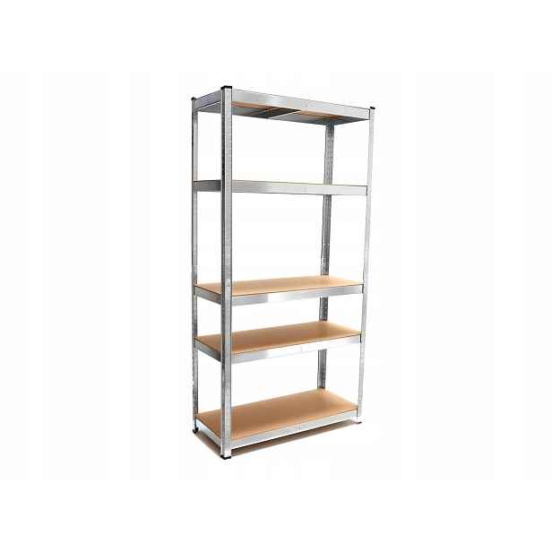 Skladový regál 180x90x40 cm, nosnost 175 kg, varianta montáže 1