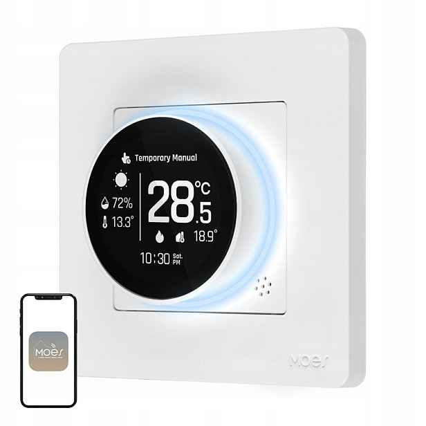 Termostat ZigBee Moes Zht-sr-gc Inteligentní ovladač kotle Alexa