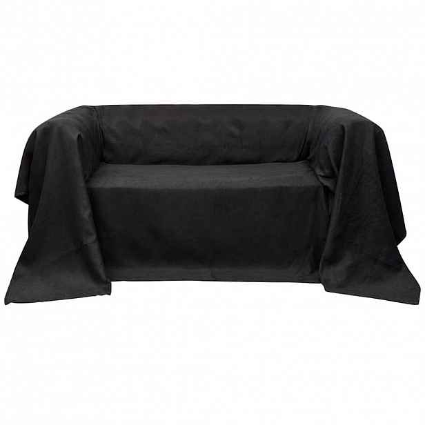 vidaXL Mikrosemišový potah na pohovku antracitový 140 x 210 cm