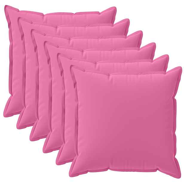 vidaXL Polštář s polštářem HOUTEN 6 ks Růžová Polyester