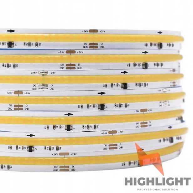 Led pásek Digitální Cob Cct Vodotěsný Profesionální 24V WS2811 IP67 9W 20 m