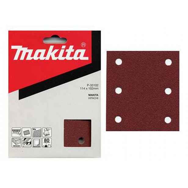 Makita - Brusný papír K100, 114x102 mm, 10 ks P-33118
