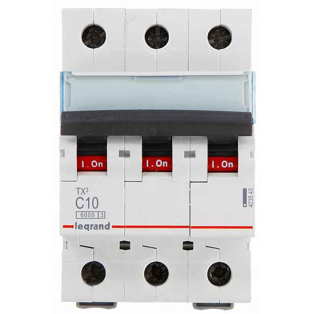 Nadproudový spínač Legrand 400 V IP20 C10 403543