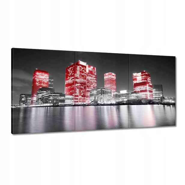 Obrazy 180x90 Červené mrakodrapy