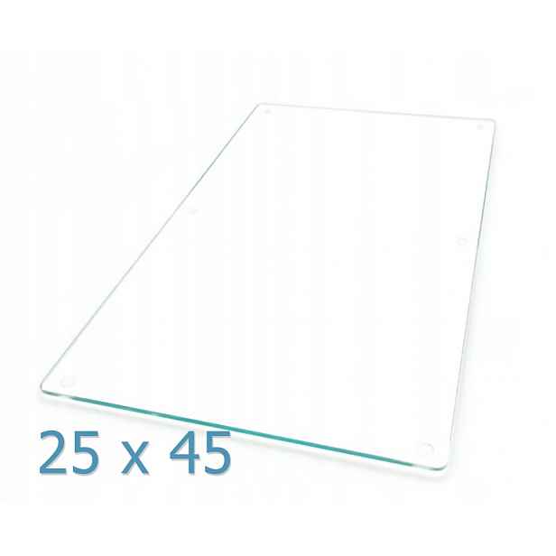 Skleněná krájecí deska Optiwhite 25x45 Kalená