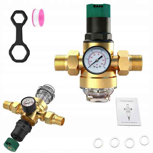 Membránový Reduktor Tlaku Vody S Filtrem 3/4" DN20