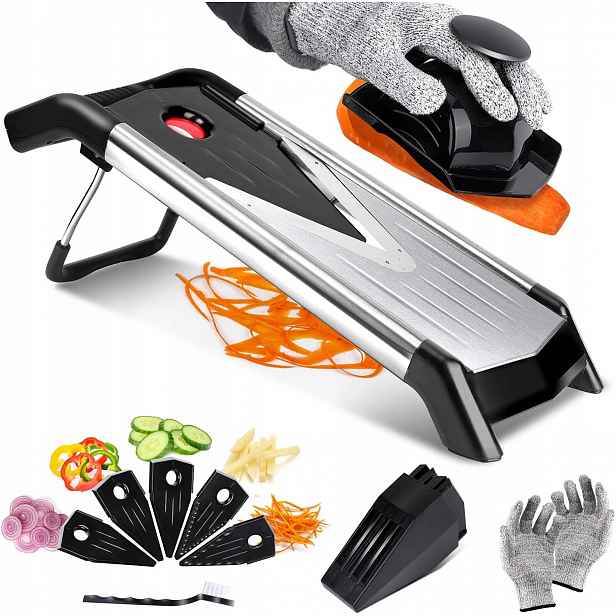 Mandolin Vegetable Slicer 5V1 Regulovatelný Kráječ Na Zeleniny