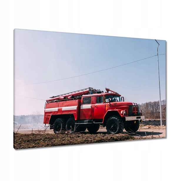 Obrazy 100x70 Červený hasičský vůz