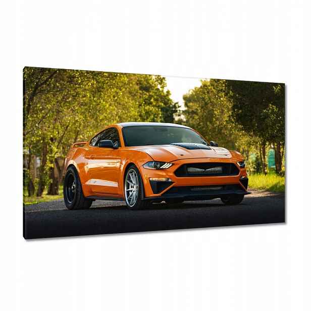 Obrazy 120x70 Oranžové auto