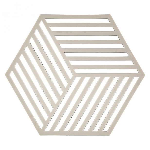 Podložka pod horké nádoby Zone Hexagon, světle šedá
