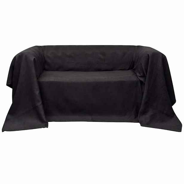 vidaXL Mikrosemišový potah na pohovku antracitový 270 x 350 cm