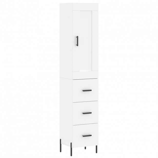 vidaXL Skříň highboard bílá 34,5 x 34 x 180 cm kompozitní dřevo