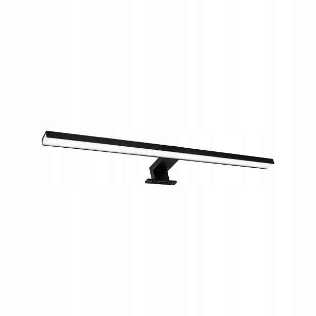 Led koupelnové nástěnné svítidlo nad zrcadlo černé lineární 60 cm 4000K Polux