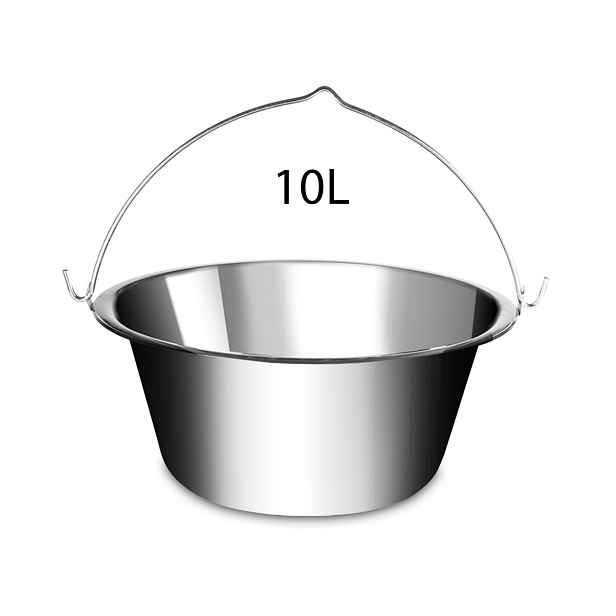 Lux LK-10 Nerezový kotlík na guláš KLASIK, 10l
