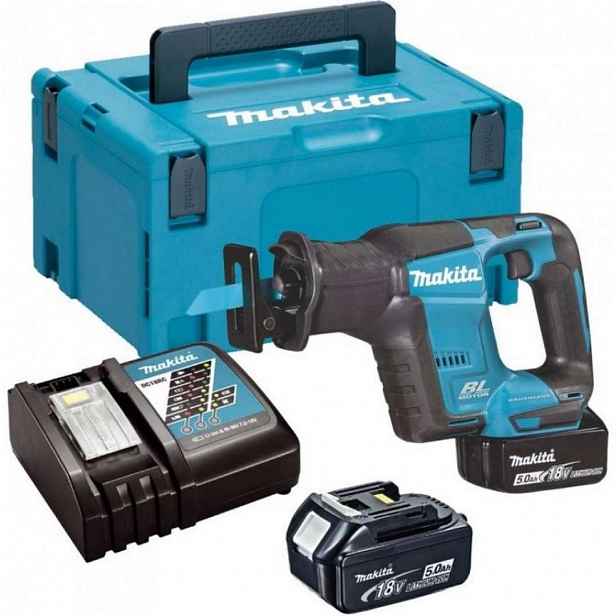 Makita - 18V AKU mečová pila, 2x aku 5,0 Ah LXT, nabíječka DJR188RTJ