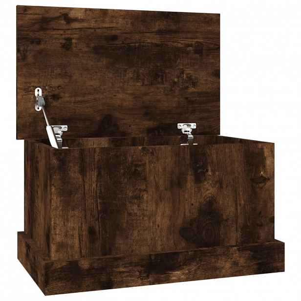 vidaXL Úložný box kouřový dub 50 x 30 x 28 cm kompozitní dřevo