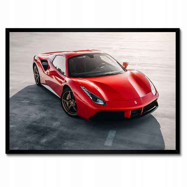 Plakáty v rámu 70x50 Červené Ferrari Střela