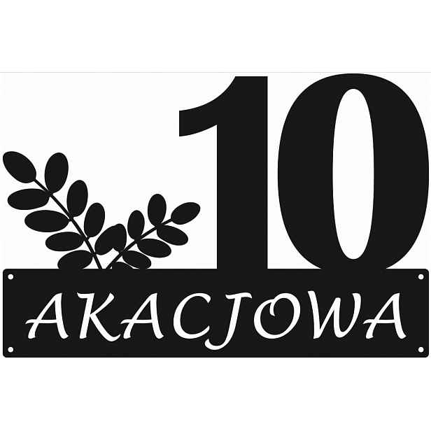 Číslo Na Dům 80 cm Tabule Adresa Ocel 2 mm Grafika 44
