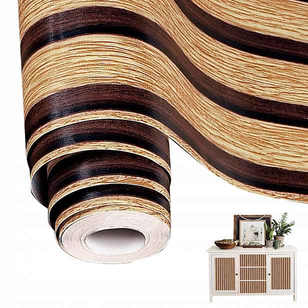 Elegantní Tapeta 10 M X 60 CM, Hnědý Efekt Dřeva Pro Každou Místnost