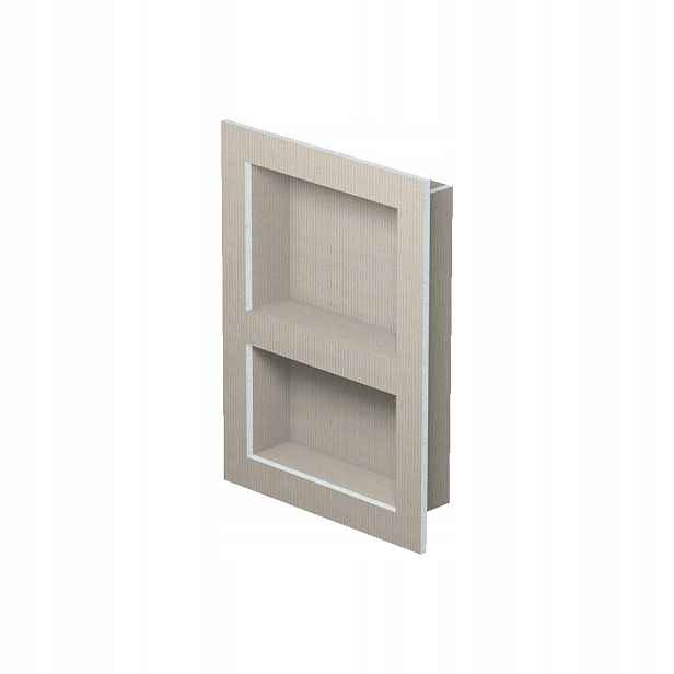 Koupelnová Polička Lux Elements Relax-ni-l LREL8202 559 x 406 x 89 mm Šedá
