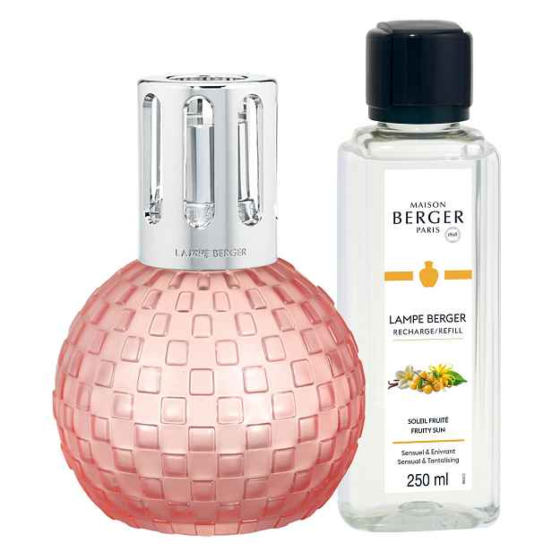 Maison Berger Paris Katalytická lampa Disco, růžová + náplň Ovocné slunce, 250 ml 4901