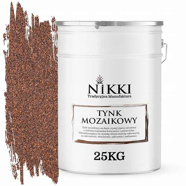 Pryskyřičná Mozaiková Omítka 25 Kg Vnitřní Vnější Barva Hnědá Tmavá M72