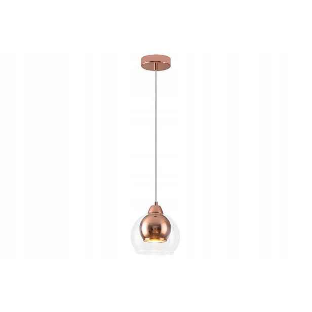 Reality Clara závěsná lampa industriální růžové zlato 1xE27 40W