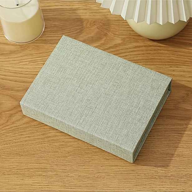 TEMU 1 Velkokapacitní minimalistický fotorámeček | Umělecký lněný box na uložení fotoalba, vhodný pro uchování drahých vzpomínek, k dispozici různé