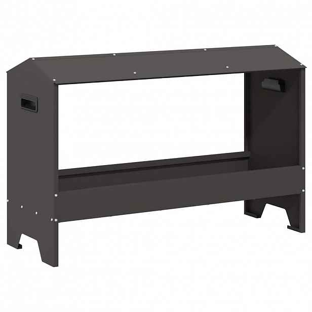 vidaXL Krmný žlab pro kuře Černá 81 x 32 x 53,5 cm
