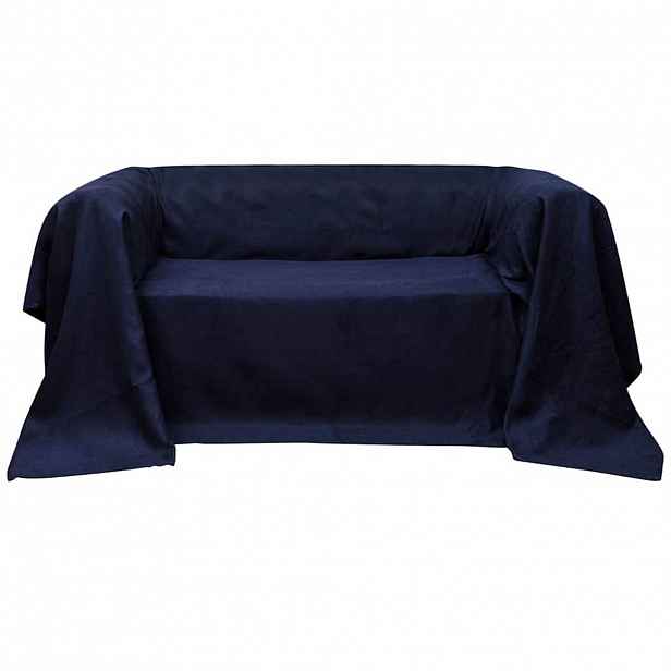 vidaXL Mikrosemišový potah na pohovku, námořnická modř 140x210 cm