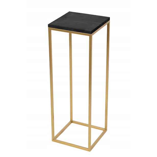 Držák Na Květináč Kovový Stojan Na Květiny Zlatý 70 CM Loft Polský